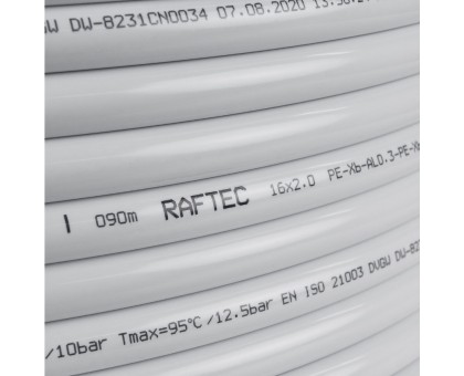 Труба металлопластиковая RAFTEC White (PEX-B/AL/PEX-B) (MPT1620) 16х2.0 мм