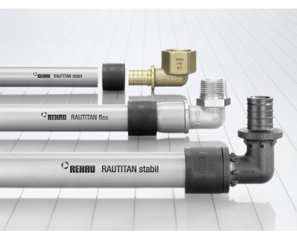 Труба металлопластиковая REHAU RAUTITAN Stabil (PE-X/AI/PE) 16х2,6 мм бухта 100 м
