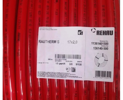 Труба REHAU RAUTHERM S PE-Xa 17х2,0 мм, 500 м (136140-500)