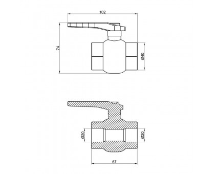 Кран шаровой PPR Thermo Alliance DSW114 20
