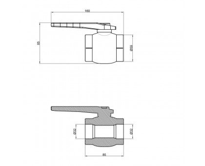 Кран шаровой PPR Thermo Alliance DSW116 32