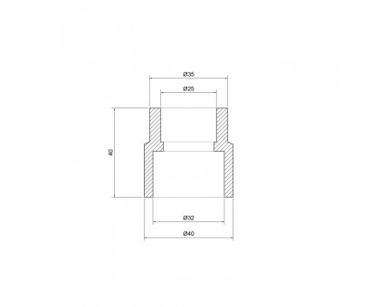 Муфта редукционная Thermo Alliance DSB103 32х25