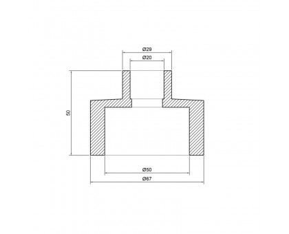 Муфта редукционная Thermo Alliance DSB107 50х20