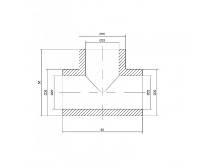 Тройник Thermo Alliance DSC002 25