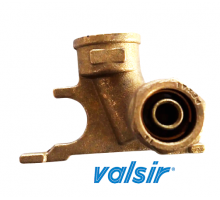 Угол с трубодержателем левосторонний VALSIR PEXAL 2.25 16х1/2" (101605)