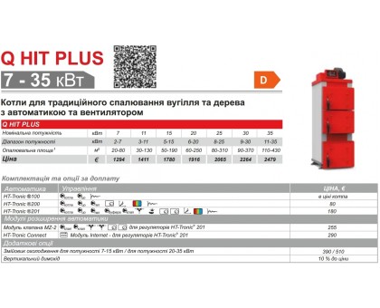 Твердотопливный котел HEIZTECHNIK Q HIT PLUS 7