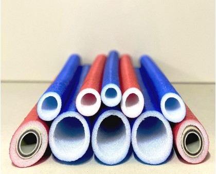 Ламинированный ﻿утеплитель для труб Tube Flex 18/6 2м синий