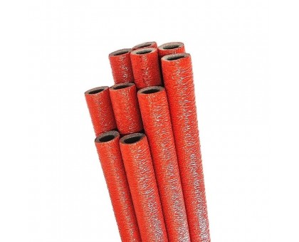 Ламинированный ﻿утеплитель для труб Tube Flex 18/6 2м красный