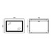 Зеркало Mixxus Style MR03 70x50 см (MI6006) LED-подсветка, часы, антизапотевание