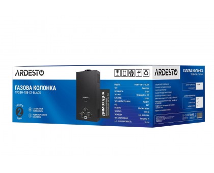 Газова колонка ARDESTO X1 TFGBH-10B-X1-BLACK