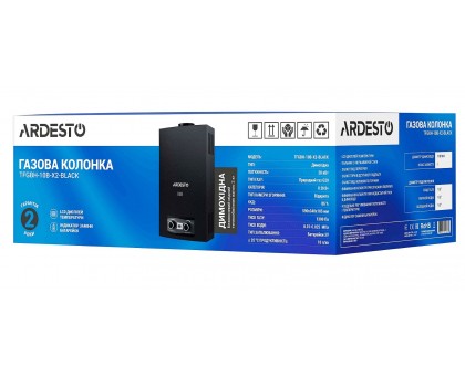 Колонка газова ARDESTO TFGBH-10B-X2-BLACK