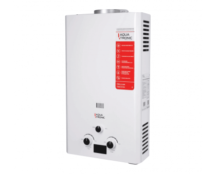 Дымоходна газова колонка Aquatronic 10 л White A21