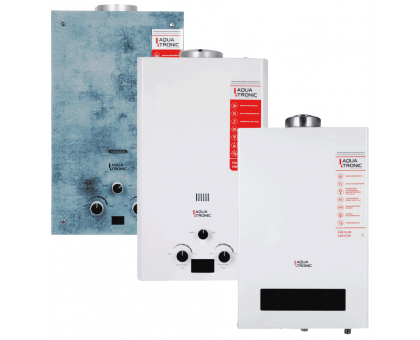 Дымоходна газова колонка Aquatronic 10 л White A21