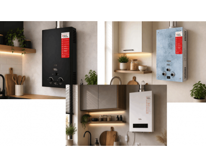 Дымоходна газова колонка Aquatronic 10 л White A21