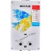 Колонка газова димохідна MIXXUS GWH-0410 BASIC GLASS 10 л/хв (WH0025) панель зі скла з квітами