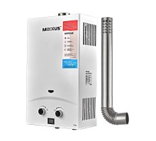 Газовая турбированная колонка Mixxus GWH-0710 BASIC TURBO WHITE 10 л/мин (WH0028)
