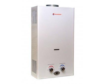 Газова колонка Savanna LUX 18кВт 10л LCD Біла