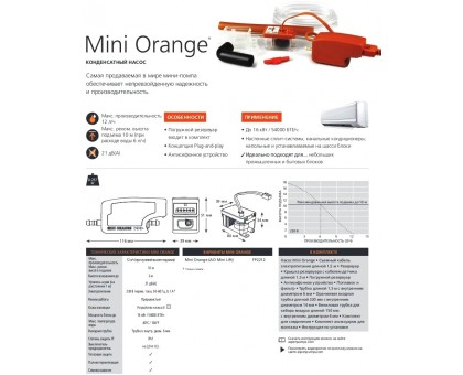 Дренажный насос Aspen Mini Orange (FP2212)