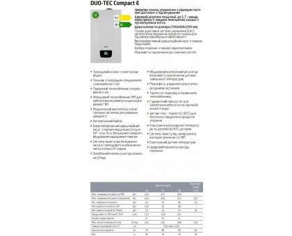 Котел газовый конденсационный BAXI DUO-TEC Compact E 28 кВт