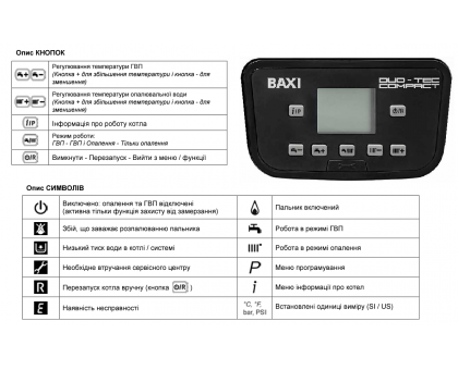 Котел газовый конденсационный BAXI DUO-TEC Compact E 24 кВт