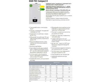 Котел газовый конденсационный BAXI DUO-TEC Compact E 24 кВт