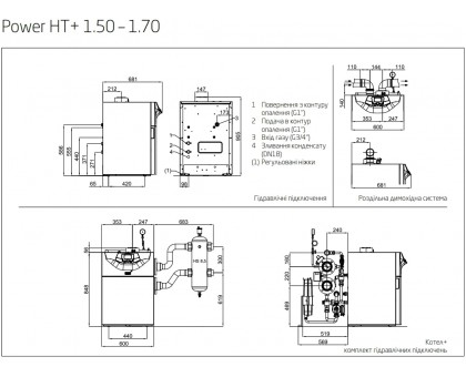 Напольный конденсационный котел BAXI POWER HT+1.50 50 кВт