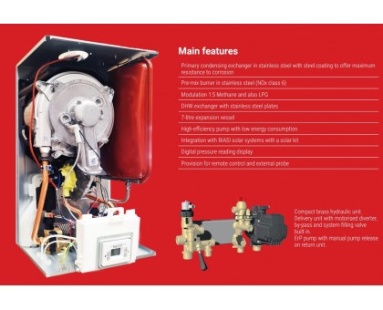 Газовий конденсаційний котел BIASI RINNOVA Cond 24 кВт (M275V.2024SM) 