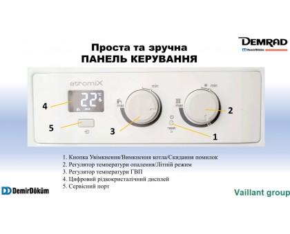 Котел конденсаційний DEMRAD ATROMIX P-24