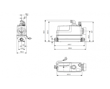 Каналізаційна насосна установка GRUNDFOS SOLOLIFT2 WC-3 (97775315)