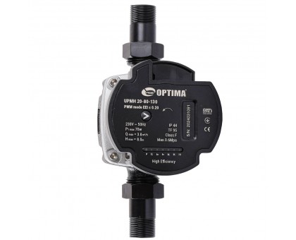 Циркуляционный насос энергосберегающий Optima PRIME UPMH 20-80 AUTO 130 мм с гайками