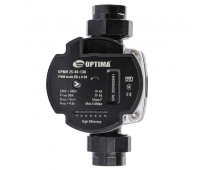 Циркуляционный насос энергосберегающий Optima PRIME UPMH 25-40 AUTO 130 мм с гайками