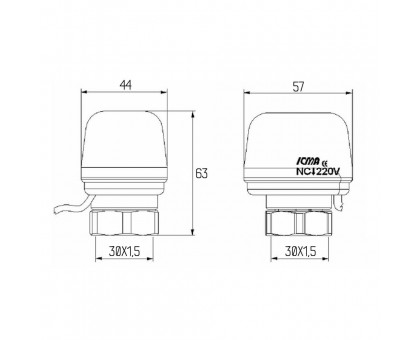 Сервопривод Icma 230V №980 (NC)