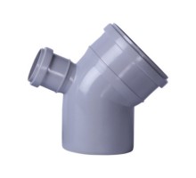Колено канализационное с отводом TA Sewage 50х110х110, 45°