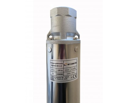 Насос скважинный OPTIMA PM 4QJm6/20 2,2 кВт 124м + 2 м кабель