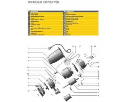 Насос фекальный Optima WQD 8-12 0,9 кВт