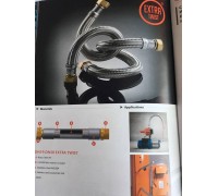 Шланг антивибрационный прямой TUCAI EXTRA TWIST 1" 1,0м