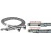 Шланг для смесителя Solomon (нерж.) М10х1/2" 1,0м (HY6201 A+B)