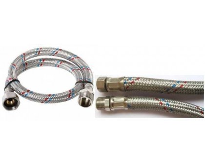 Шланг нержавеющая сталь SOLOMON 1/21/2"х1/2"нв 1 м HS31