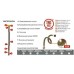 Шланг водяной TUCAI 1/2*1/2 BВ 2,0м АНТИКОРРОЗИЯ TAQ ACB