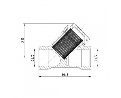 Фильтр SD Forte 1/2" для воды SF124W15