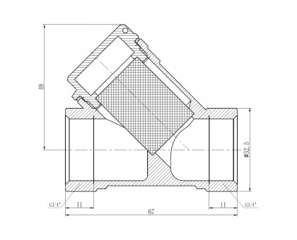 Фильтр SD Forte 3/4 SF124W20
