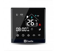 Терморегулятор теплого пола Castle AC8400H черный