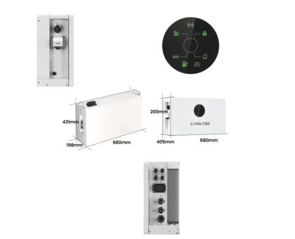 Универсальный гибридный комплект LIVOLTEK ALL-IN-ONE ESS iPower HES1-3KS2/HES1-1K5/3KL2