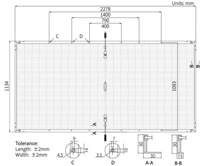 Солнечная двусторонняя панель Longi LR8-66GHD 610 W