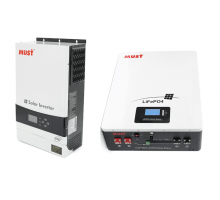 Комплект гибридный инвертор Must PV19-6048EXP 6000W 48V+АКБ Must LiFePO4 LP16-48100 51.2V 100 Ah