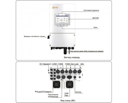Инвертор ﻿гибридный Solis S6-EH1P6K-L-PLUS 6 кВт