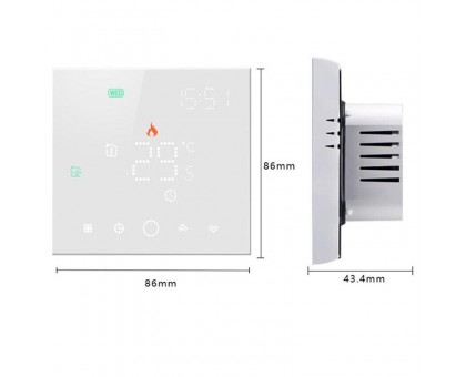 Терморегулятор EcoTherm SMART WI-FI White