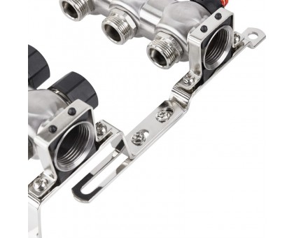 Коллектор теплого пола Raftec 1"х3/4" INOX на 10 выходов (RC03-10)
