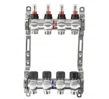 Коллектор теплого пола Raftec 1"х3/4" INOX на 2 выхода (RC03-02)