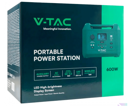 Портативная зарядная станция V-TAC Power Station VT-606N 600Вт